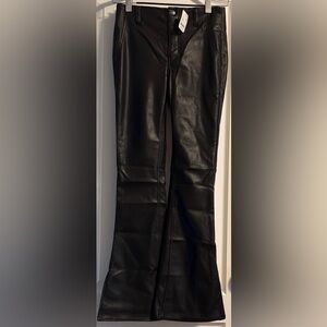 We The Free Faux Leather Slit Pants